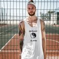 Balance Is Key- Men's White Tank Top