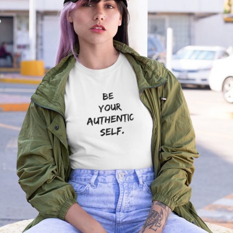 Be Your Authentic Self Unisex White T-shirt