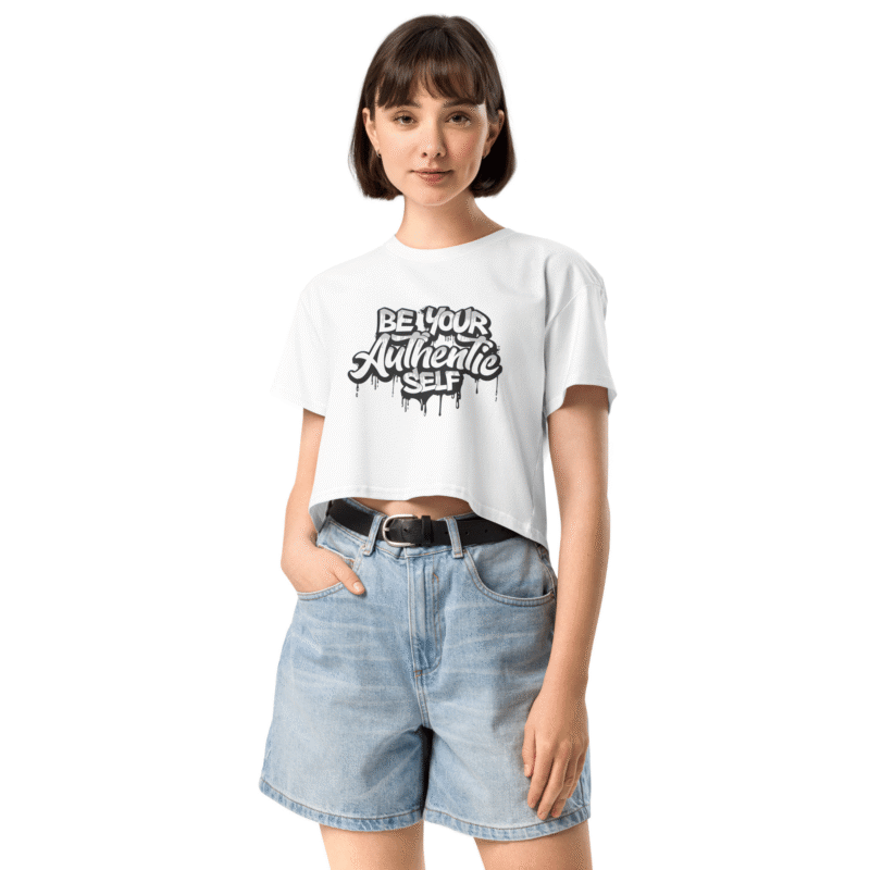 Be-Your-Authentic-Self-Womens-Crop-Top-White