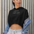 Crypto Hodler Womens Black Crop Hoodie