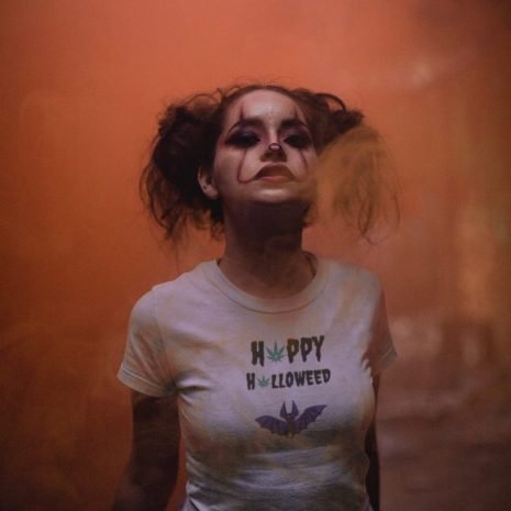 Halloweed Bat- Unisex White T-shirt Halloweed Bat- Unisex White T-shirt