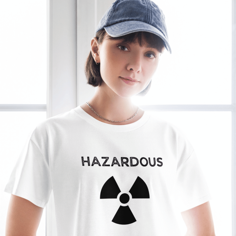 Hazardous-Womens-White-Crop-Top
