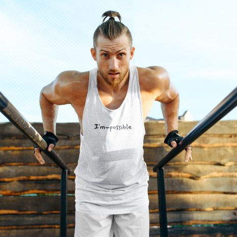 I'm Possible- Men's White Tank Top I'm Possible- Men's White Tank Top
