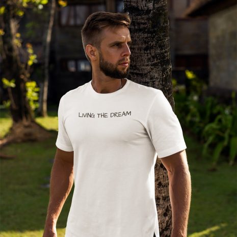 Living The Dream Unisex White T-shirt Living The Dream Unisex White T-shirt