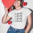 Love Unisex White T-shirt