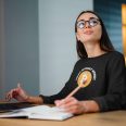Magic Internet Money – Women's Black Crop Sweatshirt