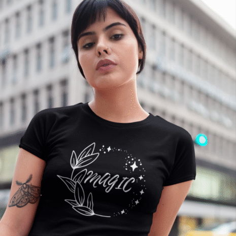 magic crop top black