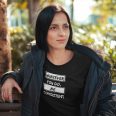 Whatever You Do Be Consistent – Women's Black Crop Sweatshirt