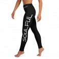 Motivational Black Yoga Leggings For Women - Soulful