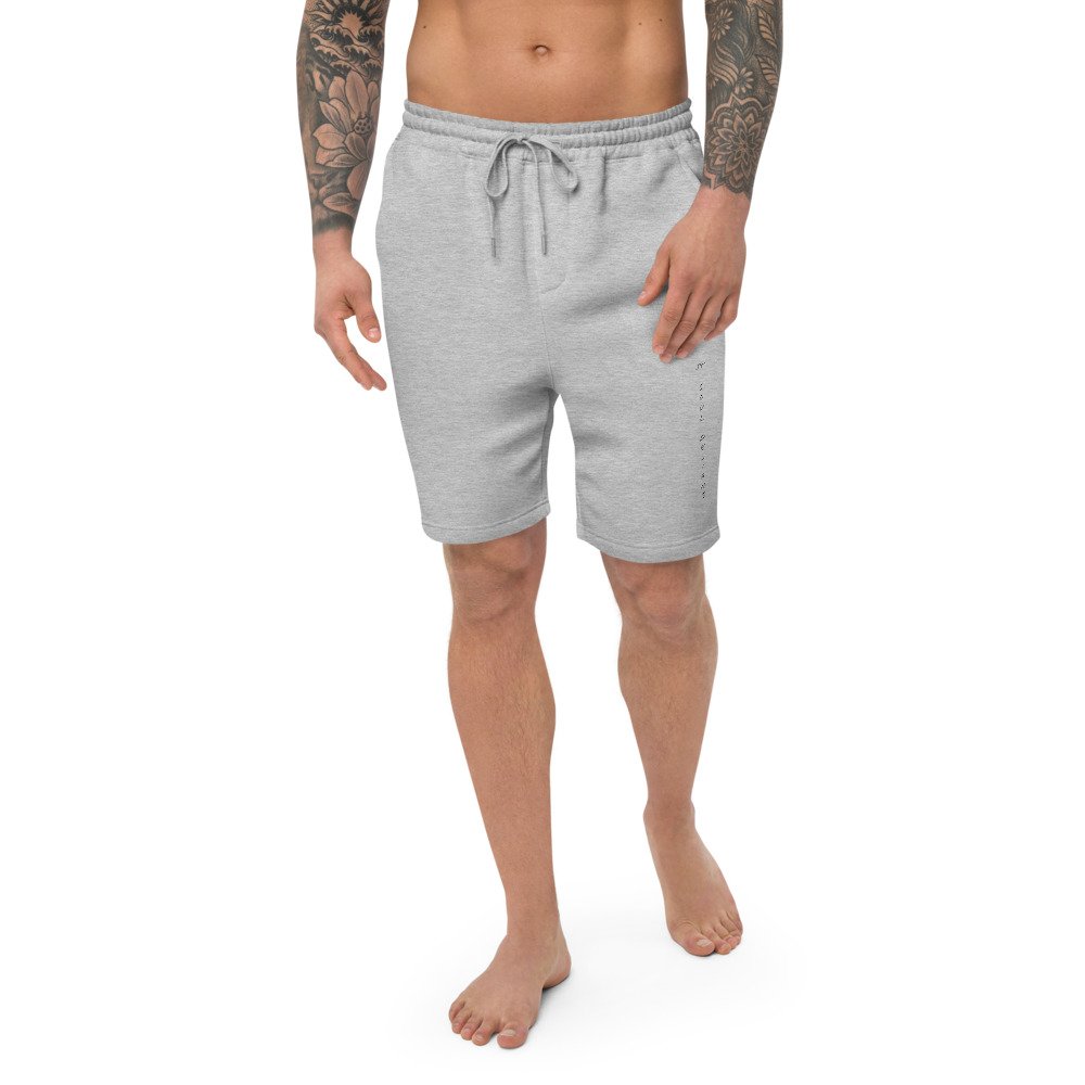 Mens fleece sales gym shorts