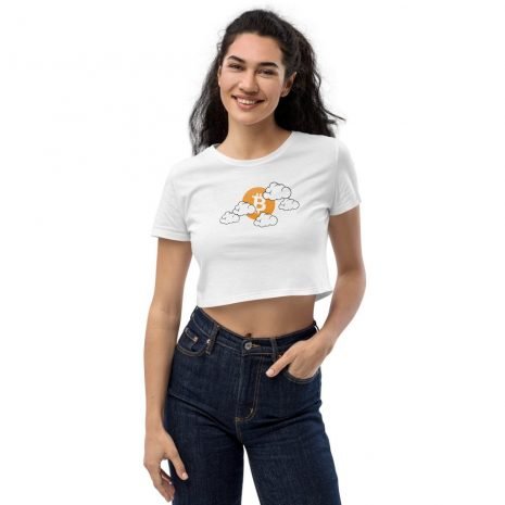 Bitcoin moon womens crop top Bitcoin moon womens crop top