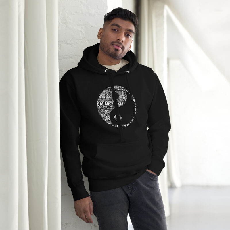 unisex hoodie balance is key