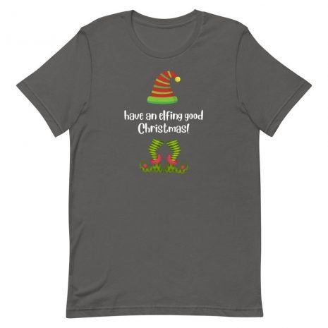 Elfing Good Christmas T-shirt Asphalt Christmas T-shirt Asphalt