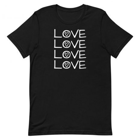 unisex-staple-t-shirt-black-front-613fa5f22a765.jpg Love Love Love Love