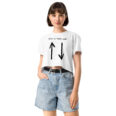 stay in your lane white crop top