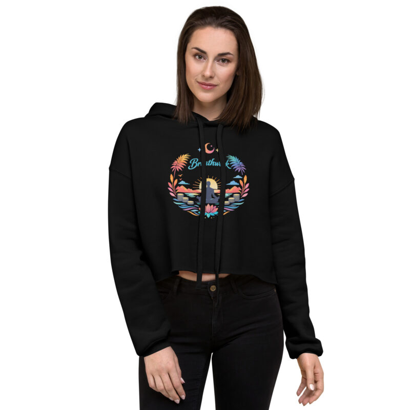 Breathwork - Women’s Cropped Hoodie (1) - Mindset