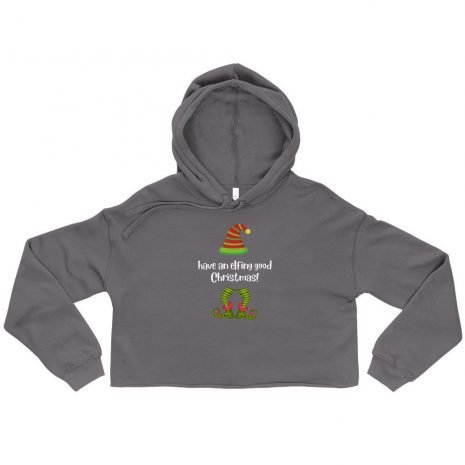 Elfing Good Christmas Crop Hoodie Christmas Crop Hoodie