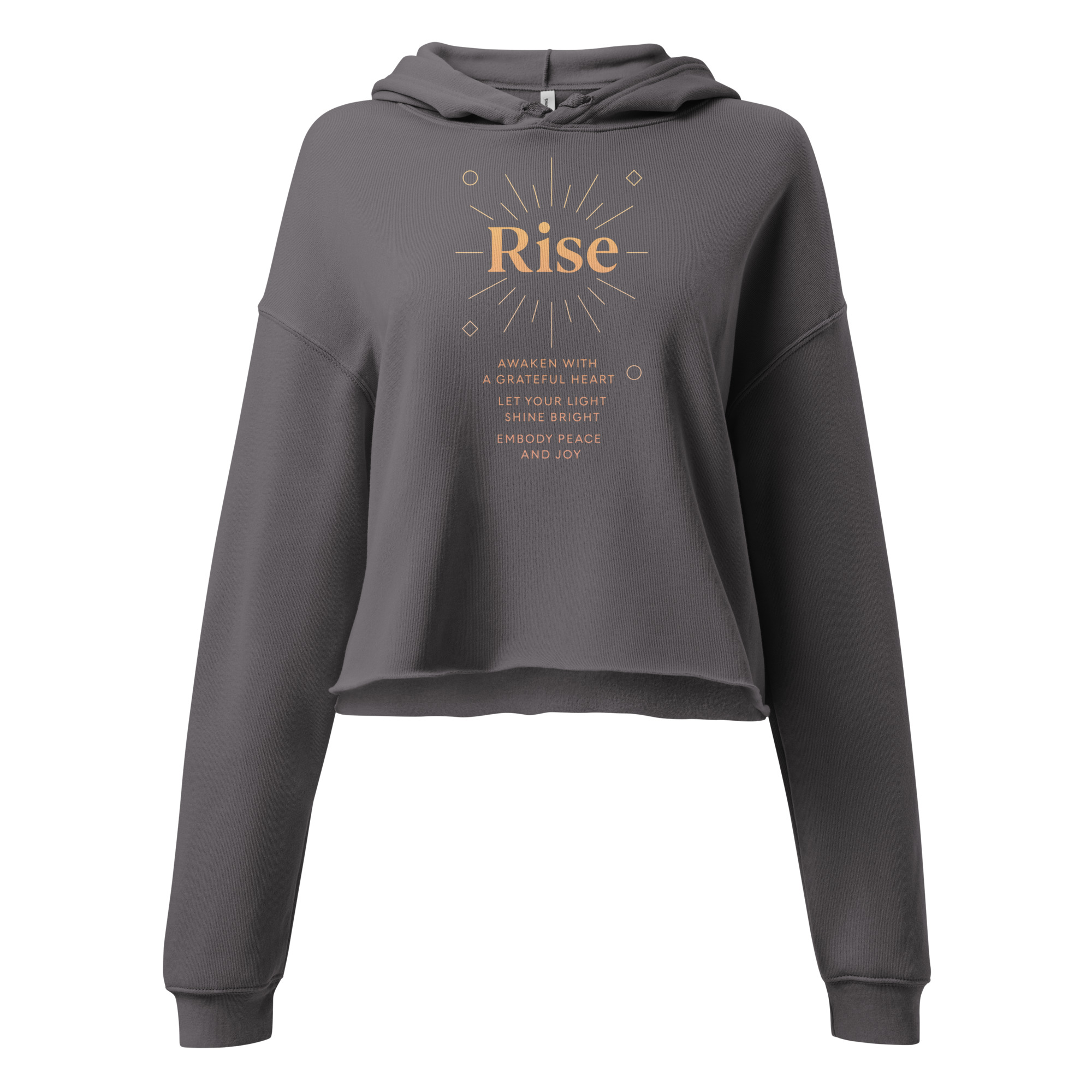 Rise Affirmations - Crop Hoodie 1 - Inspiring, Mindset - Image 5