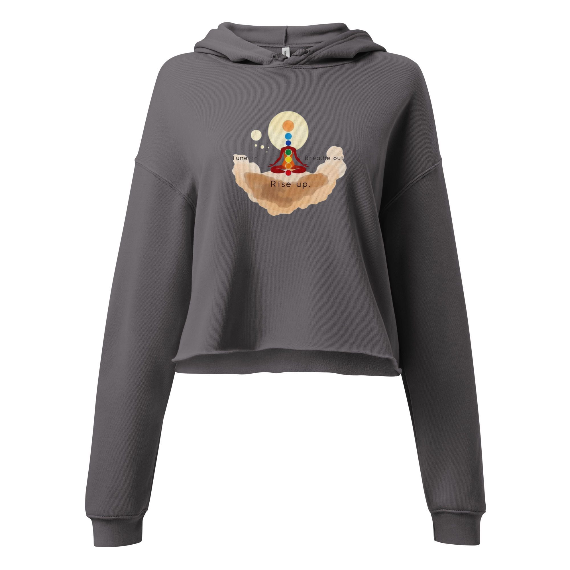 Rise Up Affirmations - Crop Hoodie 2 - Inspiring, Mindset - Image 2